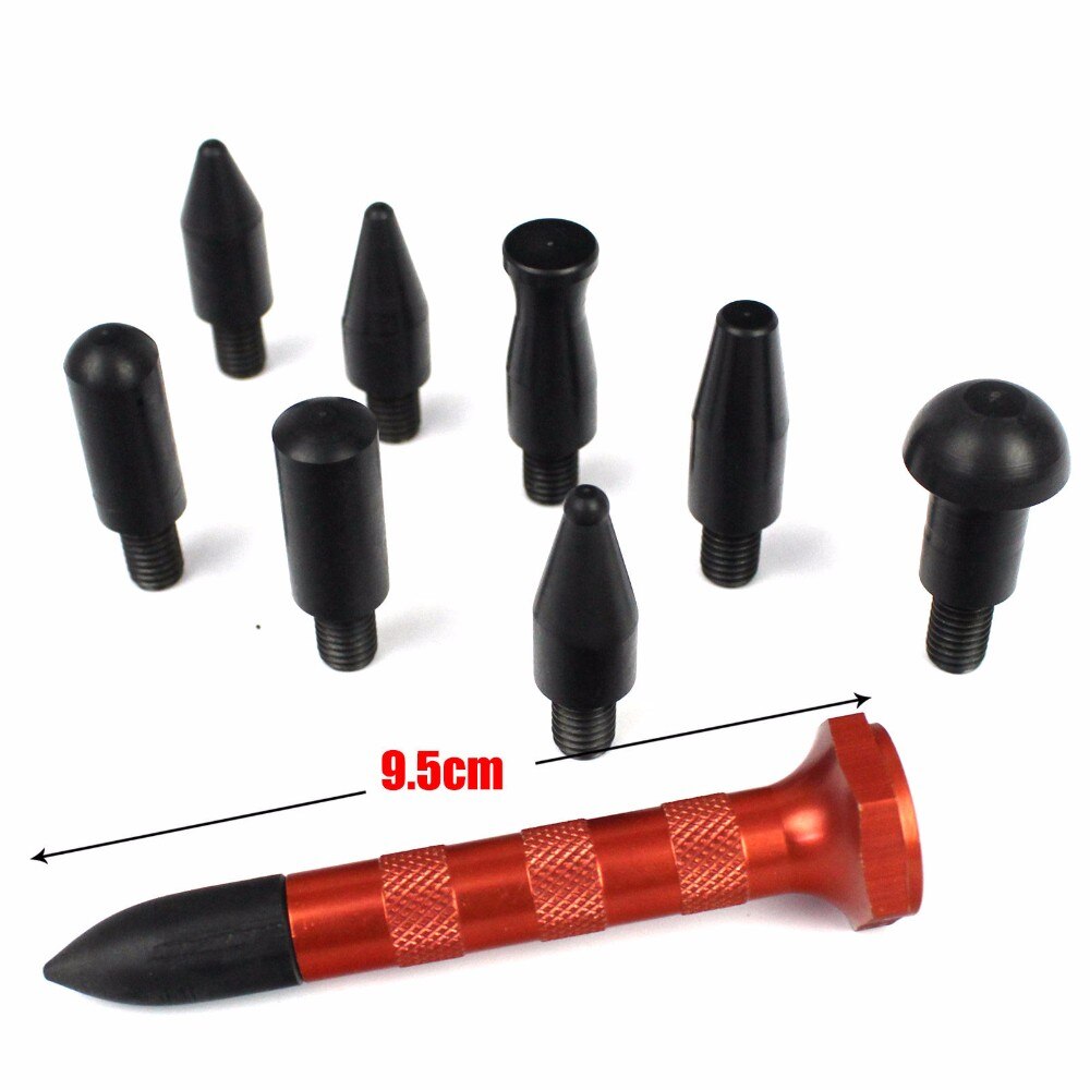 Handgereedschap Verveloos Dent Repair Tools Uitdeuken Rubber Reparatie Hamer Tap down met 9 heads Verveloos Reparatie tools
