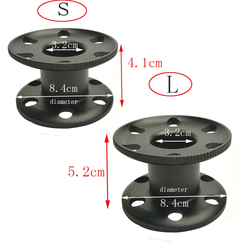 8,4 cm Tauchen Tauchen Finger Spule leer Spule Unterwasser Ausrügestochen Technische Wrack tauchen Aluminium