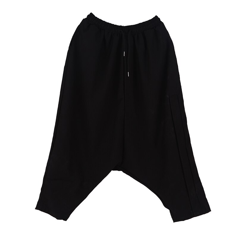 MR-DONOO Style japonais gothique noir foncé croix pantalon homme élastique pantalon ample Oversize Punk Hip Hop Harem pantalon CA303-X038