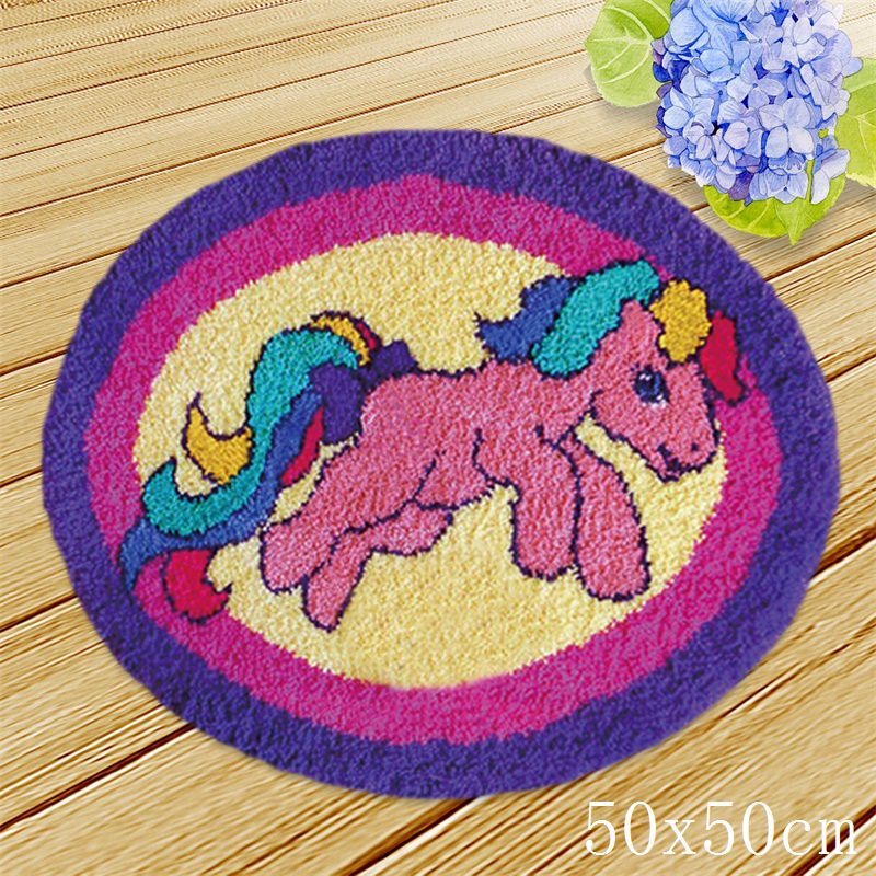 Kit Crochet à Loquet Tapis Motif Phare HAPYPando 50,8 X 38,1 Cm - DIY Enfants Et Adultes