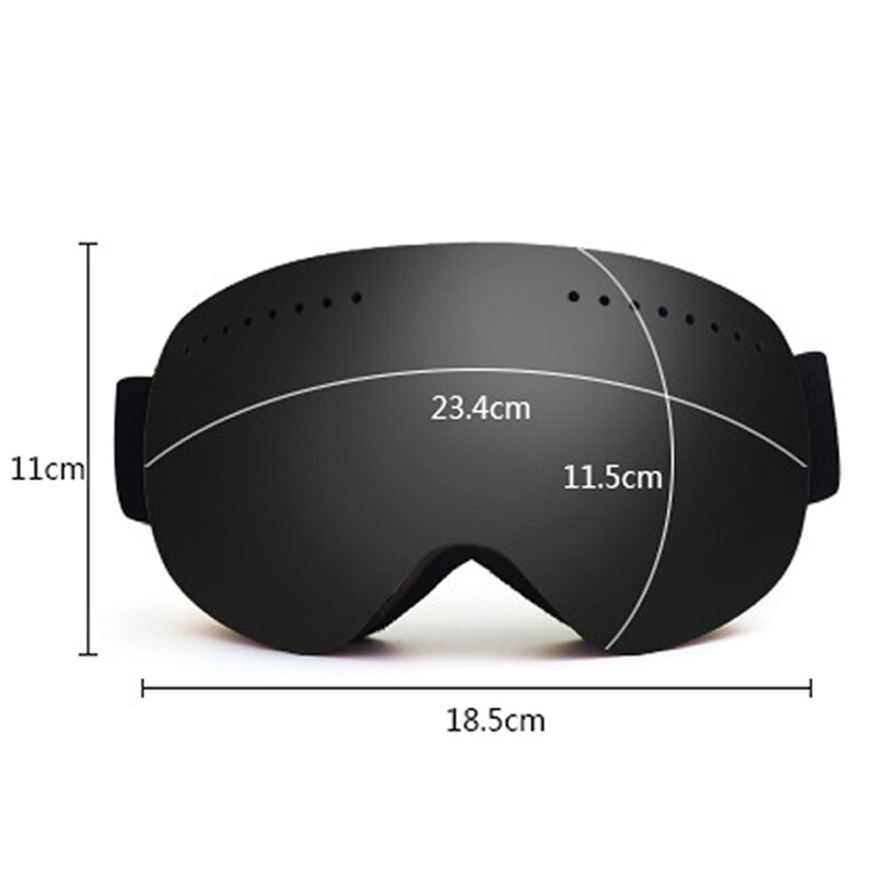 Anti-fog UV400 Snowboard Goggles Ski Goggles with Magnetic Double Layer Polarized Lens Skiing Men Women Ski Glasses Eyewear