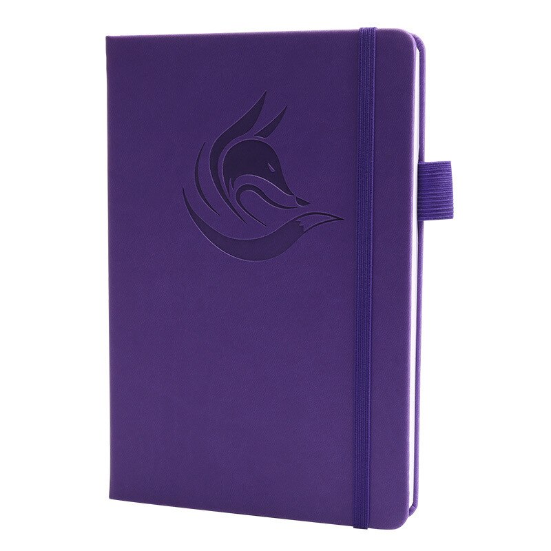 12 måneders planlegger, effektivitetsjournal ukeplanlegger, udatert, notisbok 100 ark , 120 gsm, pennholder, innerlomme, bånd: Lilla
