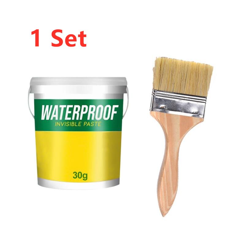 Innovative Sealer Mighty Paste Polyurethane Waterproof Coating For House Bathroom Roof Mending Leakage Transparent Glue: 1 Set