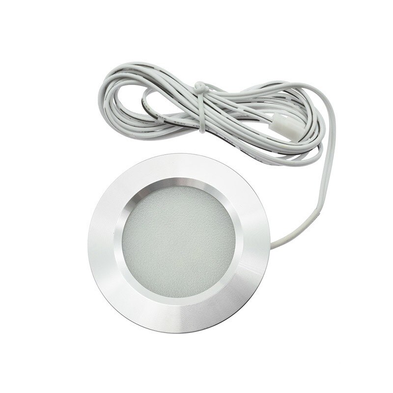 3W 12V Led Verzonken Neer Licht Auto Interieur Verlichting Interieur Dak Plafond Licht Kast Lamp Voor Camper Rv trailer Boot Van: White 6000K