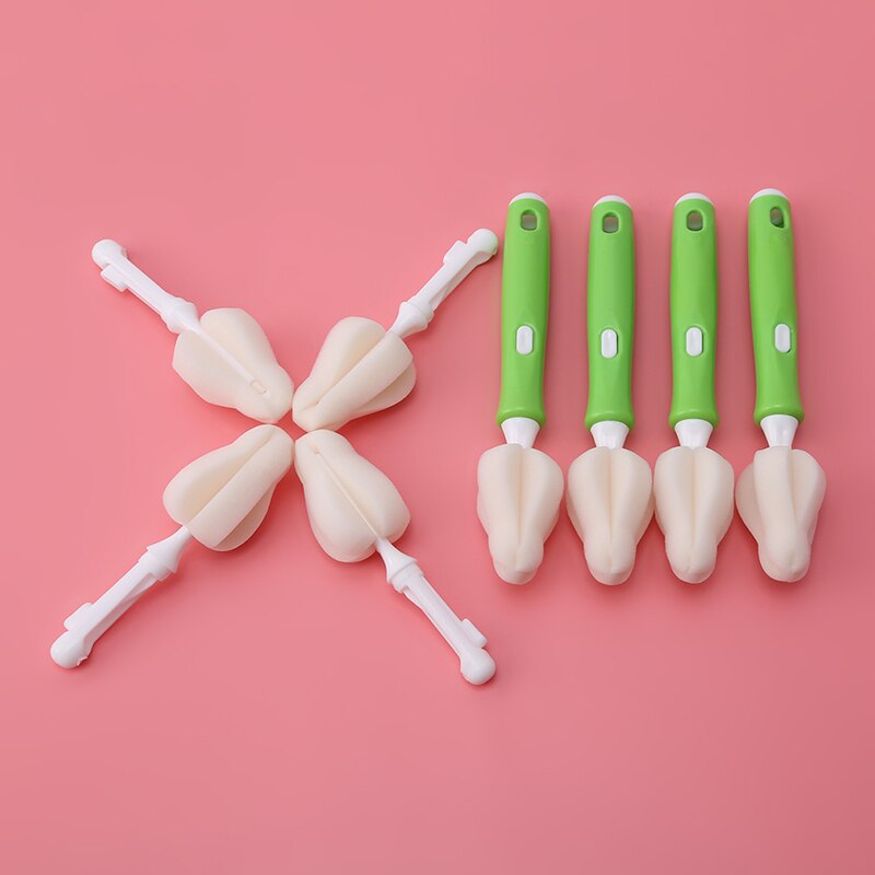 Brosse à bouteilles spéciale avec poignée | Éponge de nettoyage de pour enfants, brosse à ustensiles de nettoyage 1 ensemble