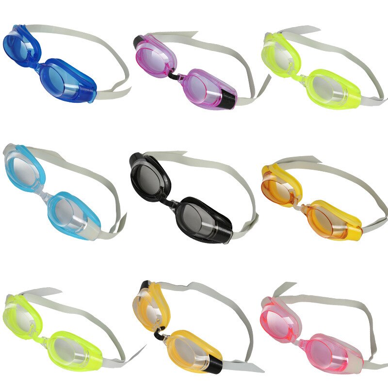 Gennemsigtige svømmebriller med næseklemme ørepropper voksne børn børn flade lys mænd og kvinder dykkerbriller