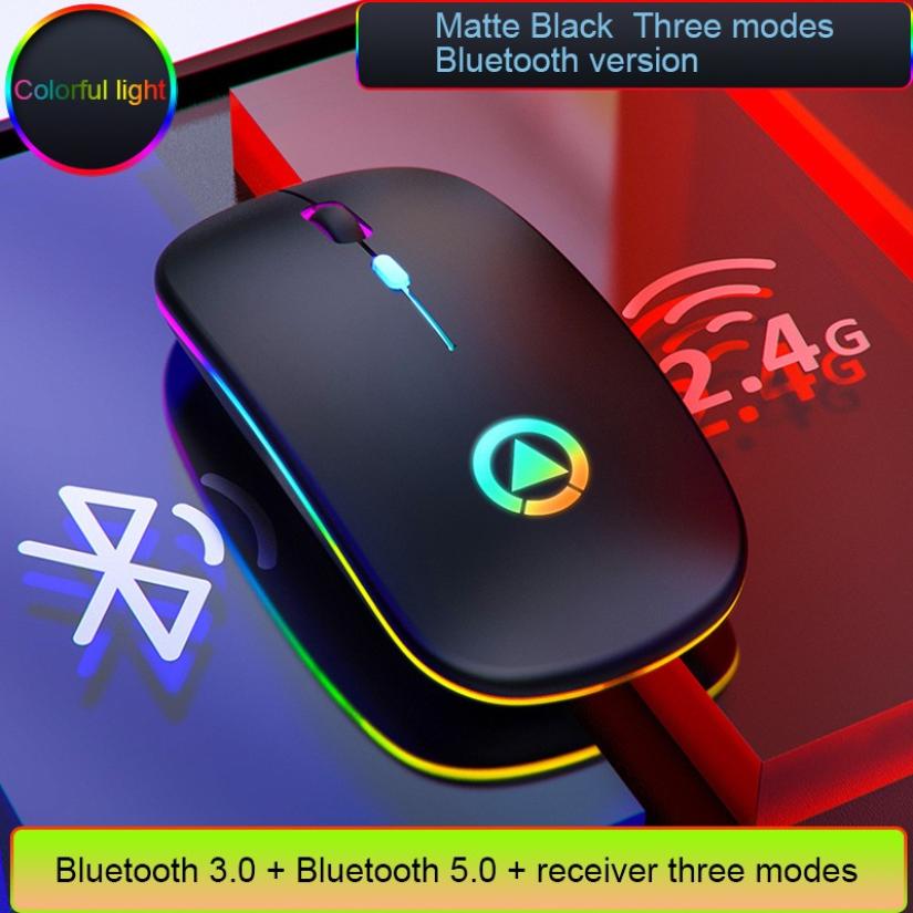 Mini Wireless Bluetooth Keyboard Mouse 10 inch Universal Portable Keyboard For iPad Tablet Computer Android IOS Mac Windows: Black Mouse