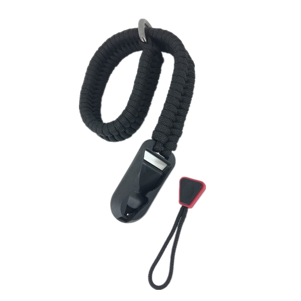 Boucle à dégagement rapide + dragonne en Nylon tissé, corde réglable, pour appareil photo Leica Sony Fujifilm Fuji Canon Nikon: Black