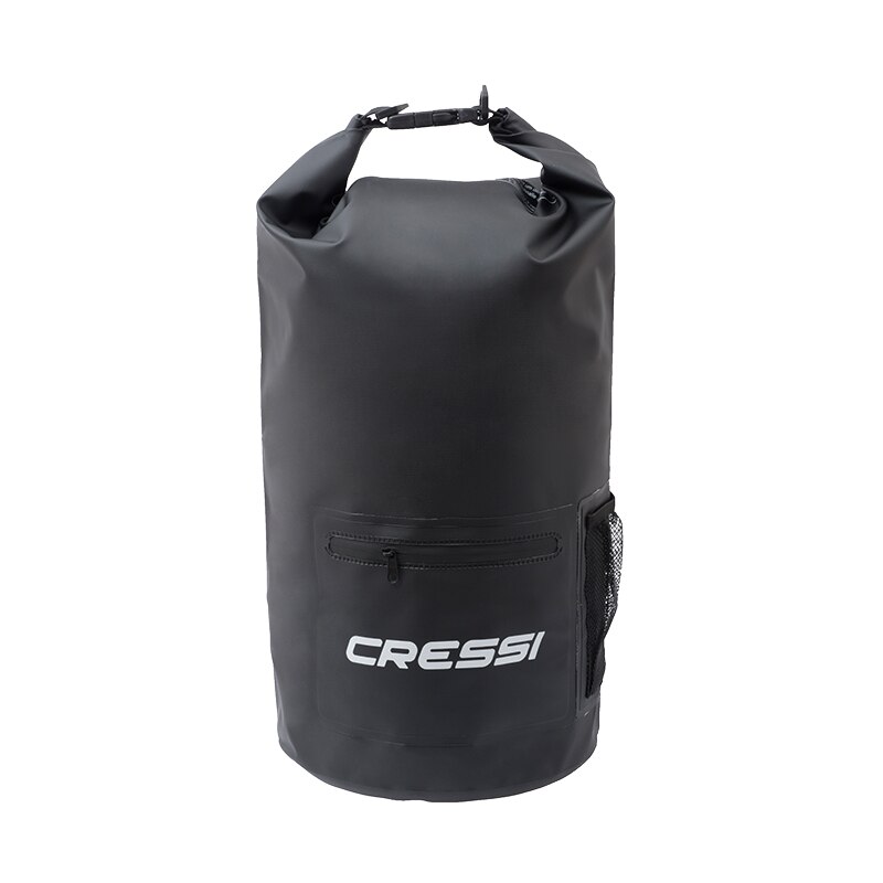 Cressi 10l 20l dry bag vattentät dykutrustning väska dyk snorkling simning drifting bag med dragkedja fram