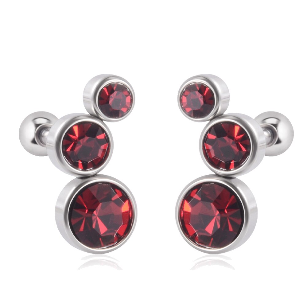 2 PZ 361 Acciaio Chirurgico di Cristallo dell'orecchio Trago Cartilagine Orecchini 16G Tre Zircone Lobo elica Daith Orecchino Penetranti Gioielli per Il Corpo: Bronzo antico placcato