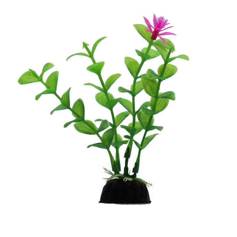 Ongeveer 10cm prachtige kunstmatige plastic aquariumplanten landschapsdecoratie aquarium waterplant gras ornament plastic decoratie: 4