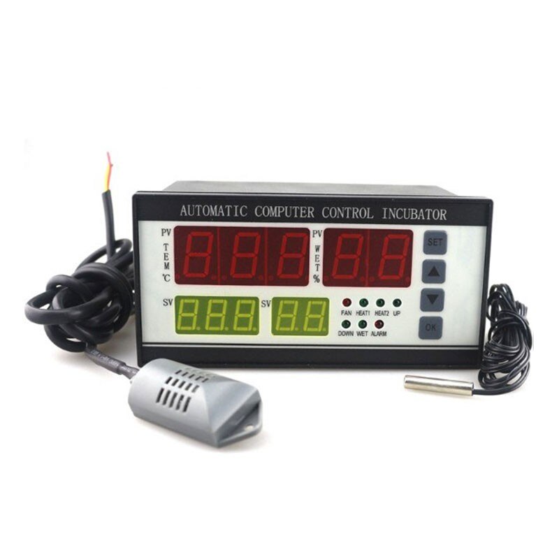 Maxgeek-incubadora de huevos Digital automática, controlador de temperatura y humedad