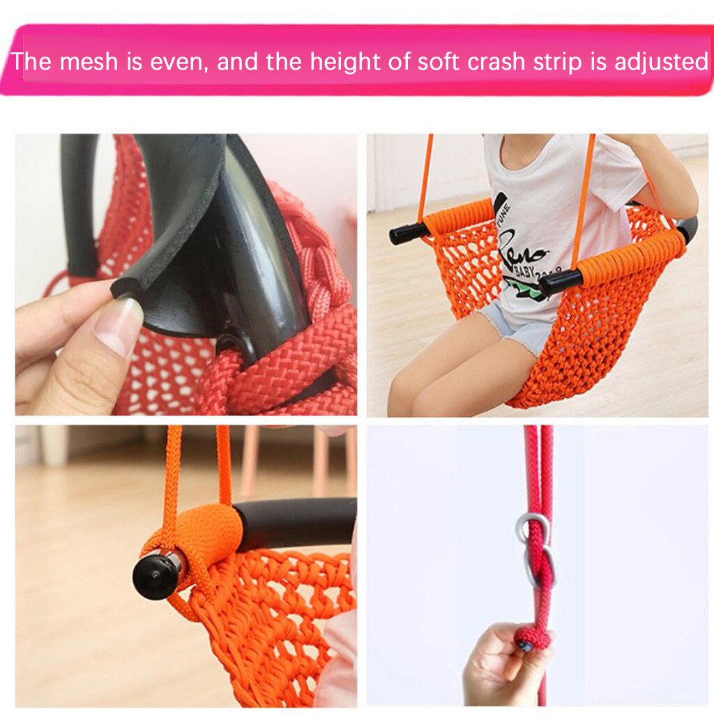 Kids Swing Seat Adjustable Ropes Heavy Duty Rope Play Children Swing Set