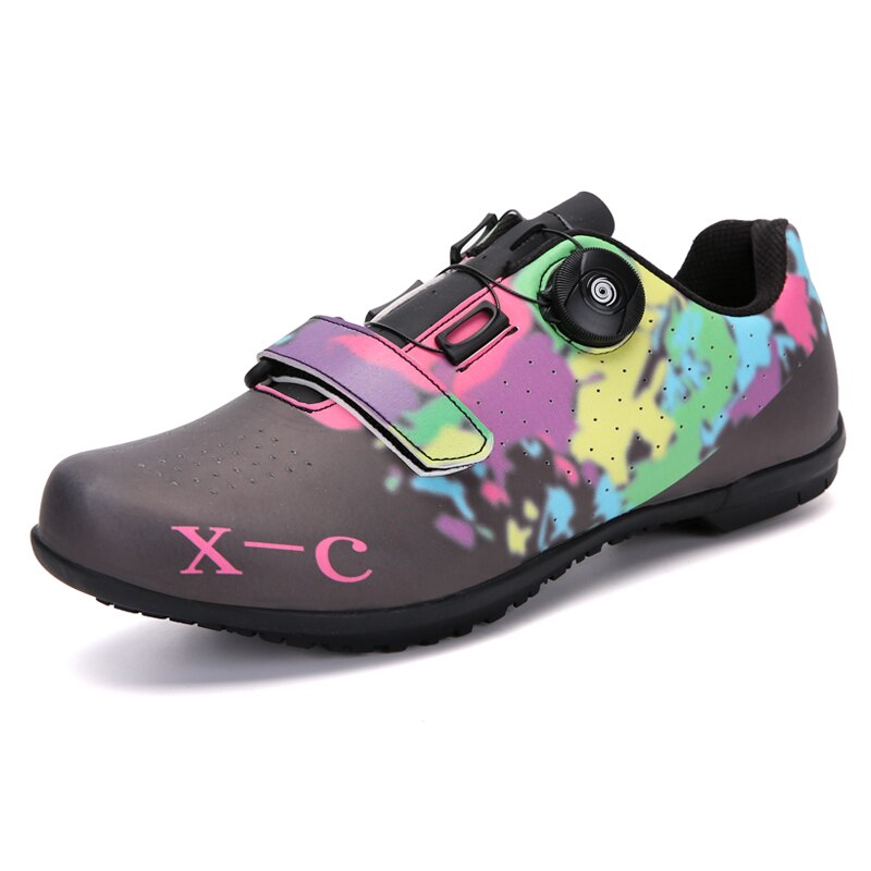 Men Graffiti Cycling Shoes Unisex Road Bike Triathlon Shoes Women Breathable Bicycle Riding Sneaker Plus Size 36-47