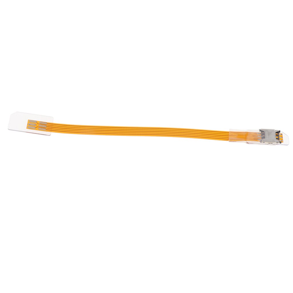 2D150Y SIM Card To Nano Card Slot Converter Extension Cable 16.5 cm Golden