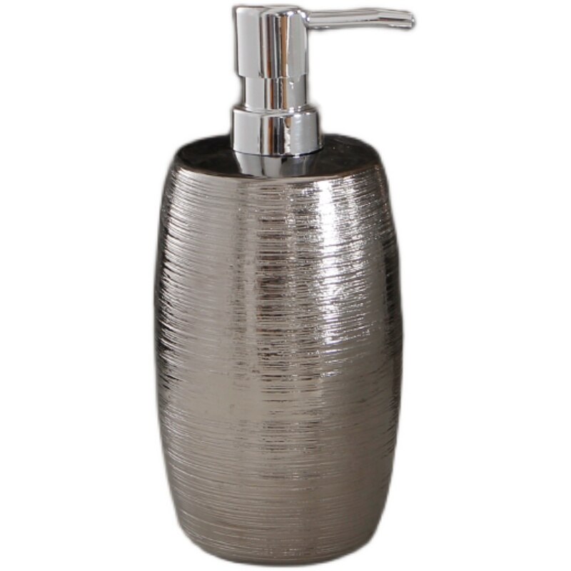 Silver Portable Liquid Soap Dispensers Retro Ceramic Bathroom Accessories Shower Gel Shampoo Bottles: H