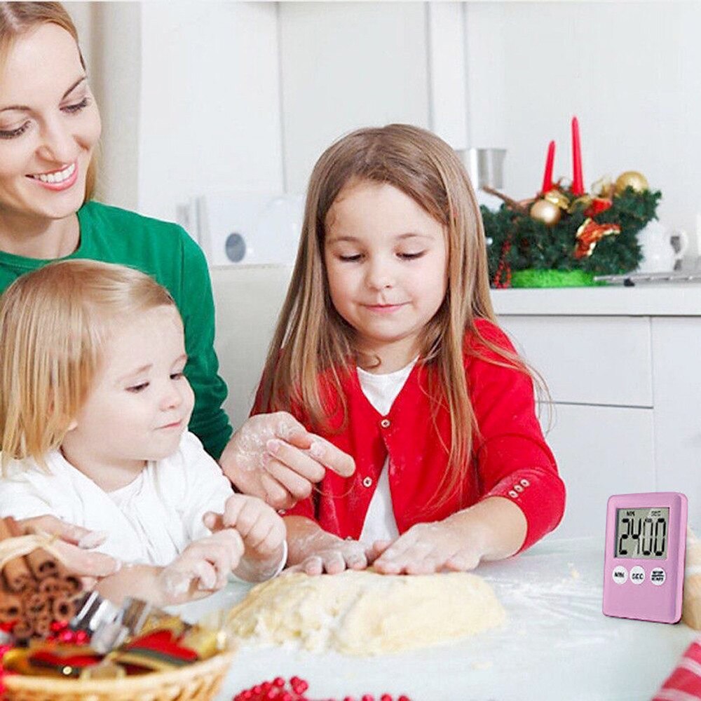 Large Digital LCD Kitchen Cooking Timer Count-Down Up Clock Alarm Magnetic Timer Set time reminder