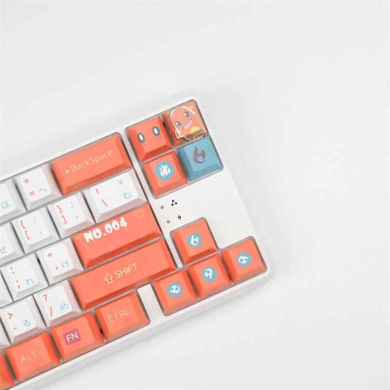 128 Keys PBT Fire Little Dragon Keycap DYE-Sublima... – Grandado