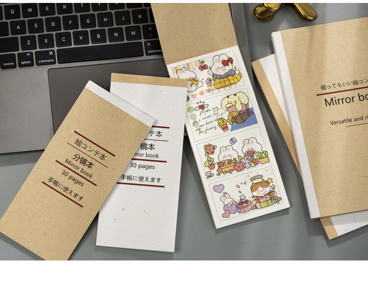 Eral simple in Japan cartoon creation books, Multiple pictures The draft of creativity, Set of 4 Sizes.