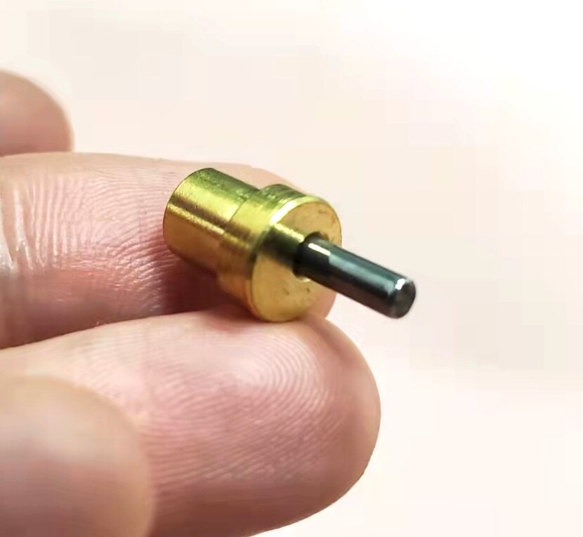 Cabezal de cobre para cortadora de pelo de rueda de motor de eje de rueda excéntrica, cizalla de eje, agujero de 2,0mm, 2 uds.