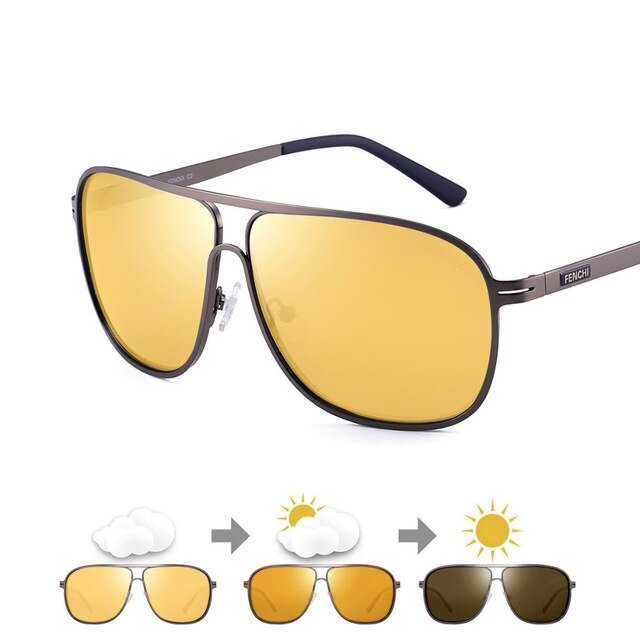Mörkerseende glasögon för körning kvinnor solglasögon för män polariserade nattsiktsglasögon bil gula linser solglasögon lunette