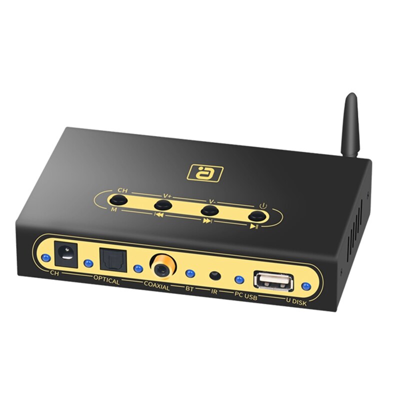 5.1ch audio-decoder, drahtloser bluetooth 5.0- empfänger, dts  ac3- adapter, optischer/koaxialer u-play-pc-usb-konverter: Weiß
