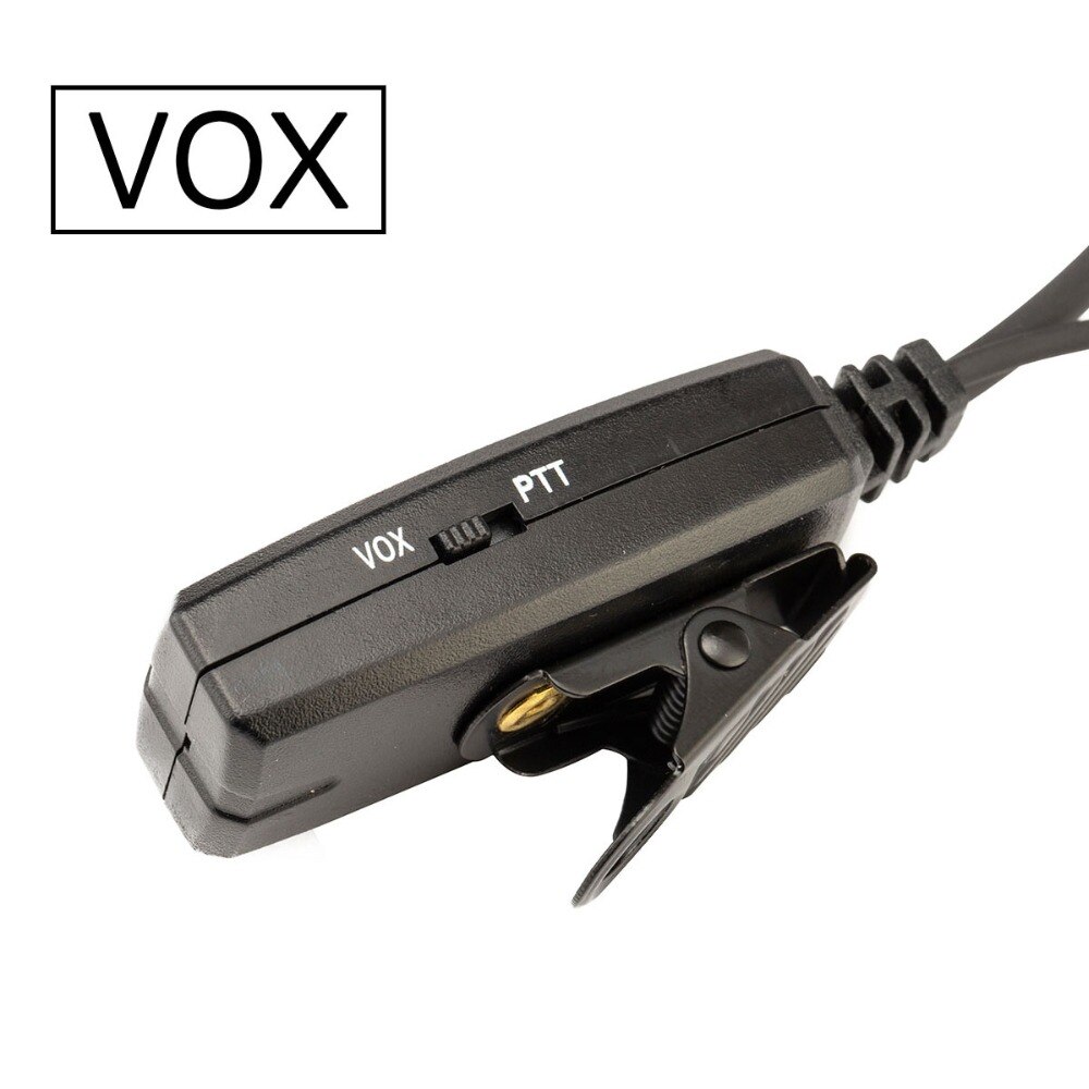 Abbree VOX 2 Pin tubo acústico de aire Auriculares auriculares Para Kenwood $TERM impacto Baofeng UV-5R UV-82 BF-F11 sobre las Wouxun Walkie Talkie Radio de dos vías