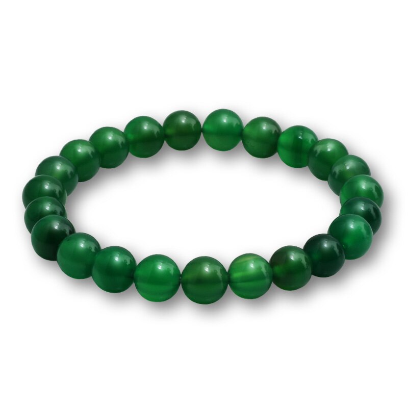 Natürliche Stein Buddha Armband Charme Frauen Nachahmung Ambers Glück Lila Achate Perle Armbänder & Armreifen für Frauen Männer Hand Schmuck: Green Agate