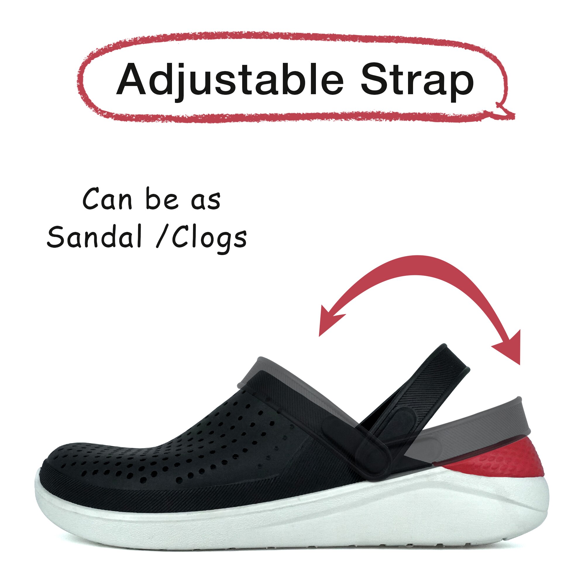 2022 neue Sandalen Männer Clogs Hausschuhe Weichen Boden Strand Sandalen Männer Clog Sandalen Atmungsaktivem Ankle-Wrap EVA