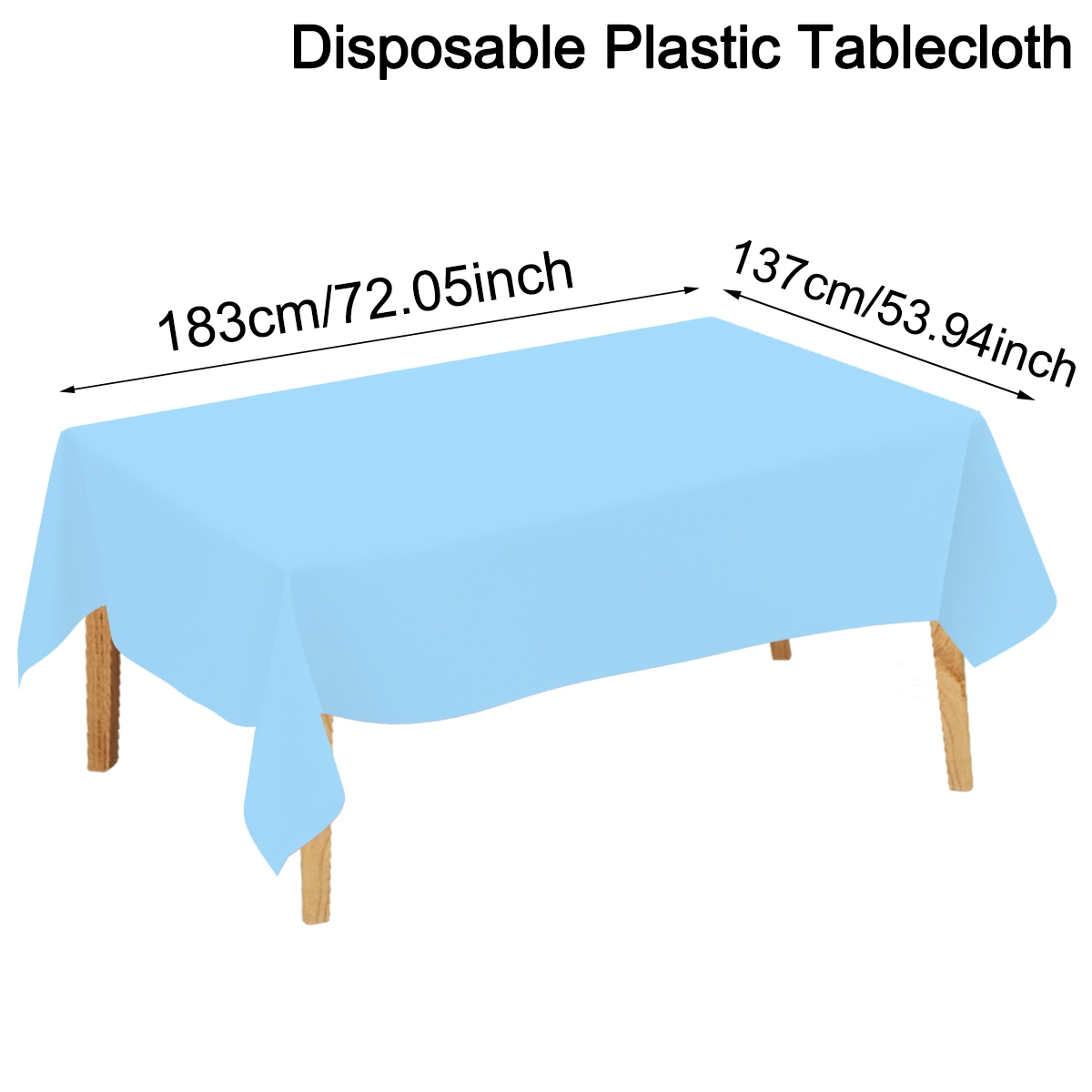 Tovaglia usa e getta in tinta unita, festa di compleanno, matrimonio, Natale, tovaglie rettangolari per la cucina di casa: Menta Verde / 680 ml
