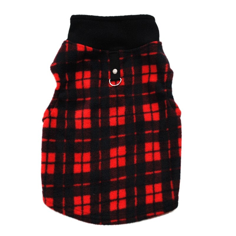 Mode Hond Kleren Herfst Winter Honden Katten Kostuum Kleding Fluwelen Vest: Rood / S