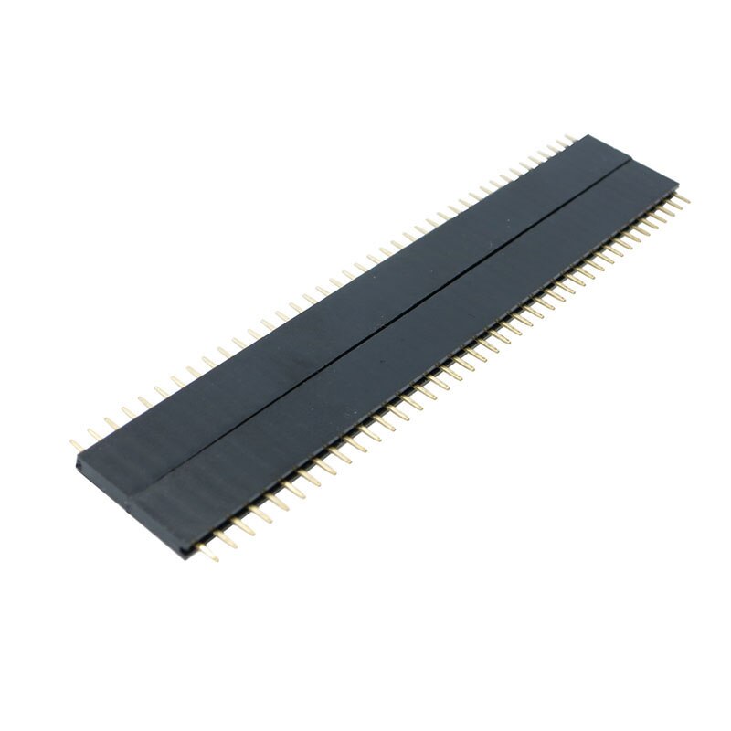 10PCS 1X40 PIN Single Row Straight Female Pin Header 2.54MM PITCH Strip Connector Socket 140 40p 40PIN FOR PCB Arduino