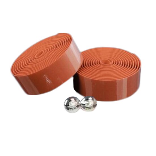 2 uds cinta para manillar de bicicleta cubierta para volante Correa antideslizante para manillar de bicicleta cinta de goma accesorios para manillar de bicicleta: Coffee