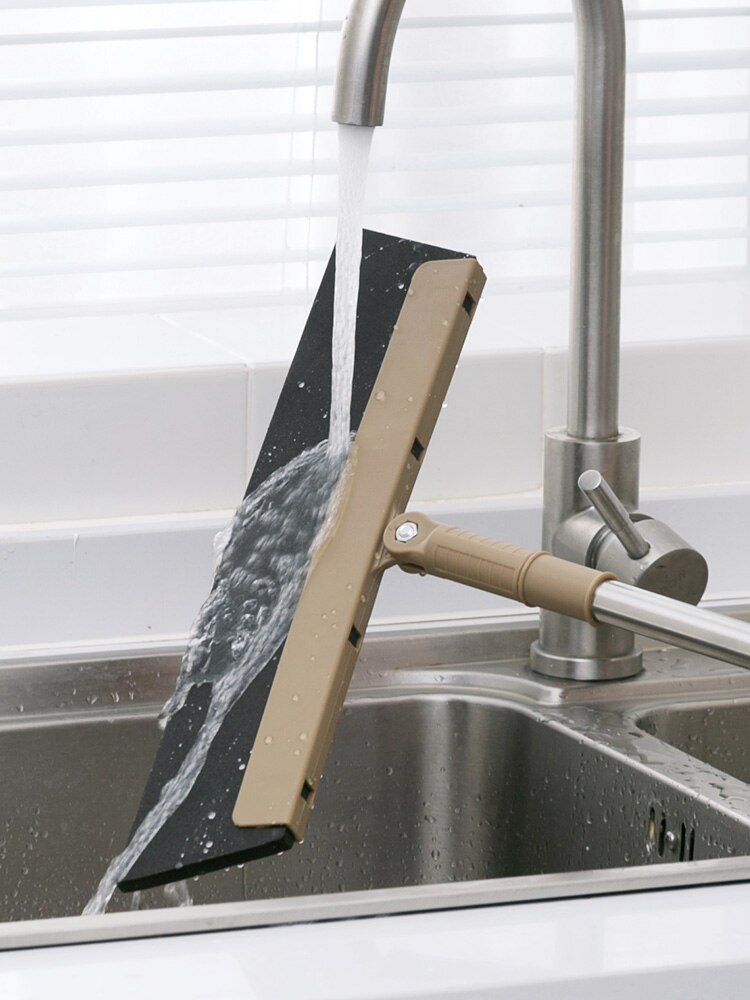 Floor Scraper Long Handle 180 Degrees Rotatable Mop Broom Floor Glass water Dust Wiper Floor Scraper Cleaning Tools for bathroom