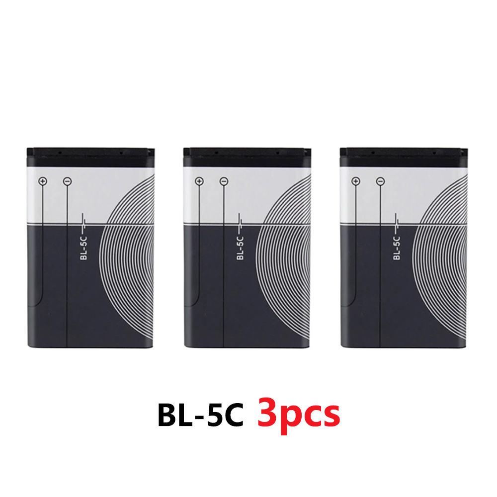 BL-5C Phone Battery BL5C BL 5C Battery for Broadcast Radio / Nokia 2112 2118 2255 2270 2280 2300 2600 2610 3125 3230: Pink