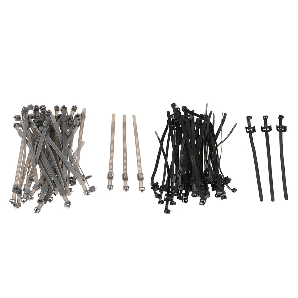 85 Pieces Releasable Plastic Zip Cable Tie Wrap Ratchet Ties Wire