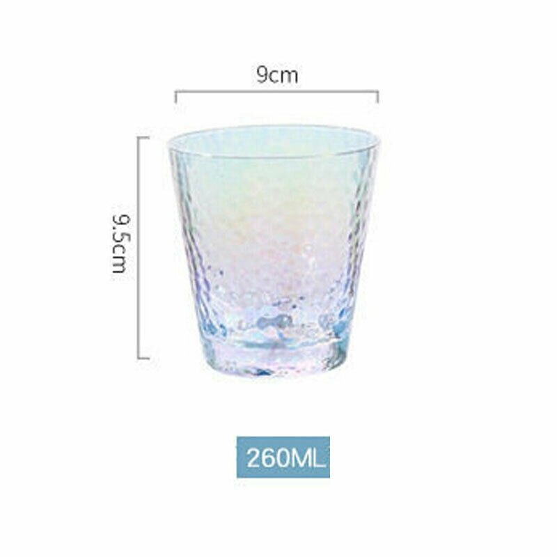 Faroot fargerike glass te kaffe cappuccino kopper drikke krus 300-400ml: 2