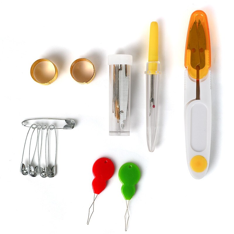 Kit de accesorios de costura, set con hilos en 150 colores, tijeras y agujas perfecto como para la madre