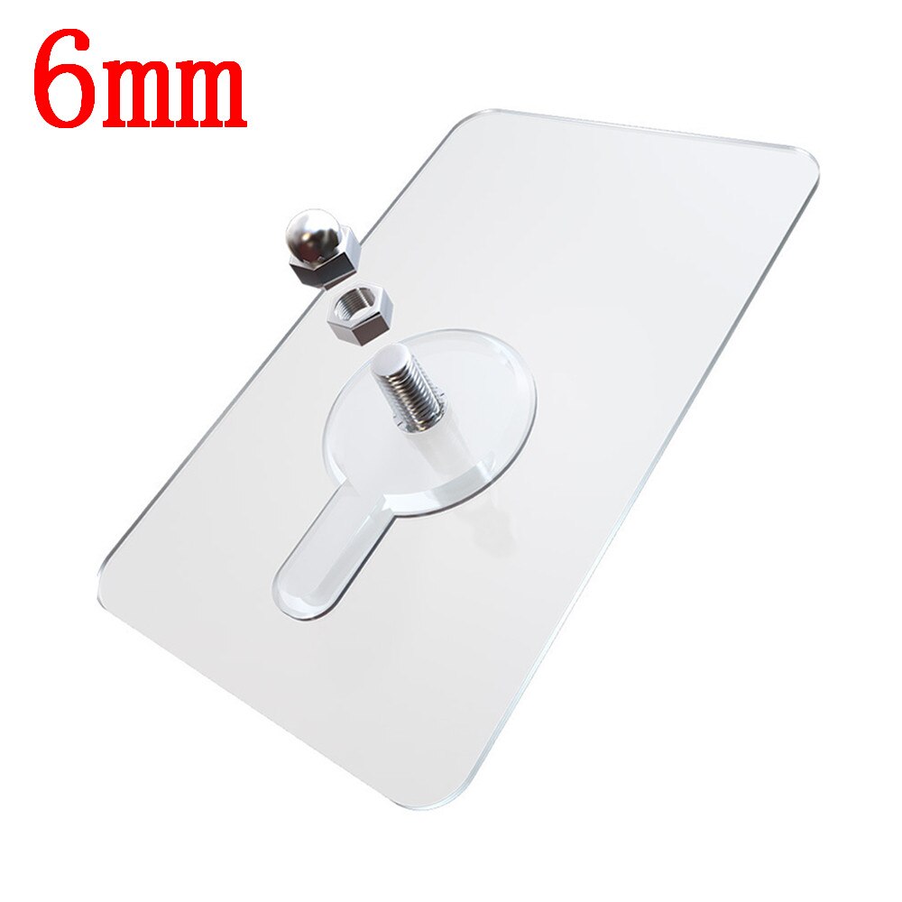 Useful PVC Strong Adhesive Nails Wall Poster Non-trace Stick Wall Hook Durable Practical Transparent Screw Wall Nails: XQ3214