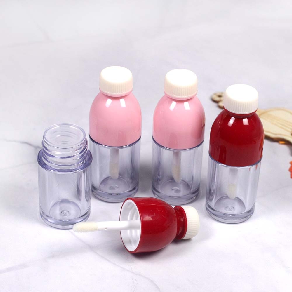 6Ml Clear Cola Water Fles Lipgloss Buizen Cosmetische Bulk Lipgloss Wand Lege Container