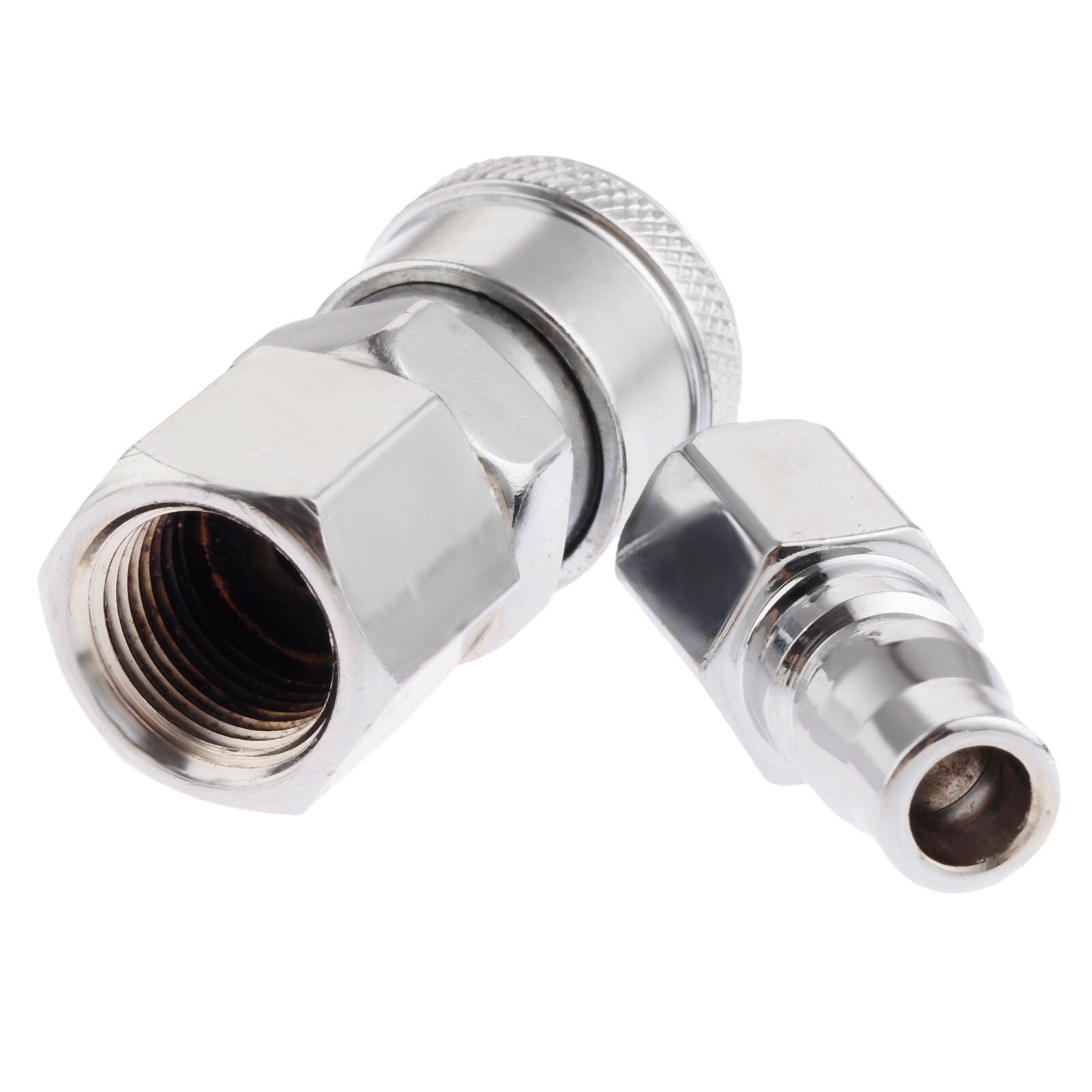 2Pcs Pneumatic Fittings Euro Air Line Hose Compressor Connector Quick Release 1/4"BSP Female Thread Coupler Connector Fittings