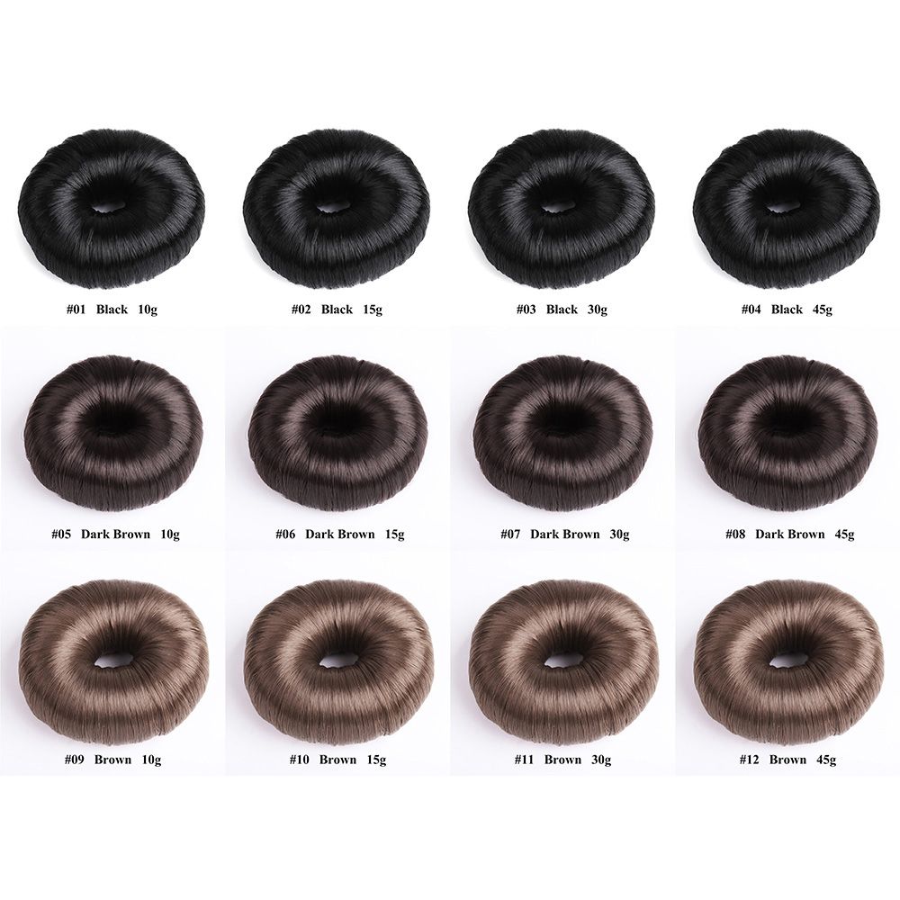 Vrouwen Beige Bruine Haaraccessoires Haar Pruik Zwart Haar Ring Haar Donut Shaper Haar Styling Tools Bun Maker