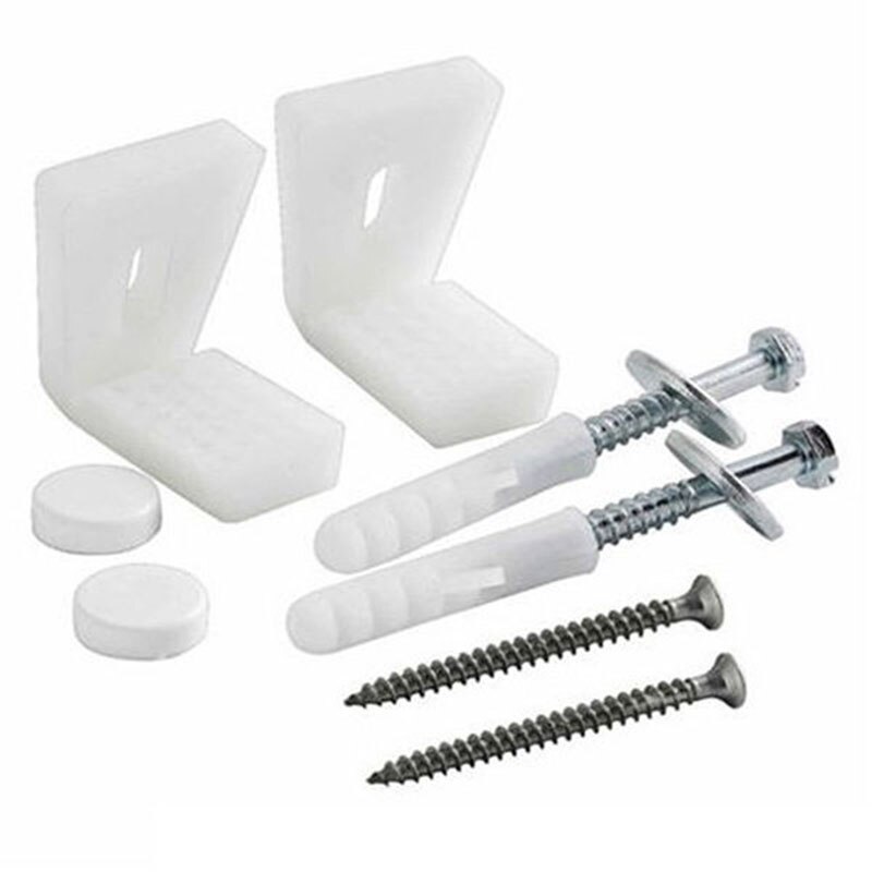 Casa de banho piso angular wc pan bidé ou semi pedestal fixação kit parafusos