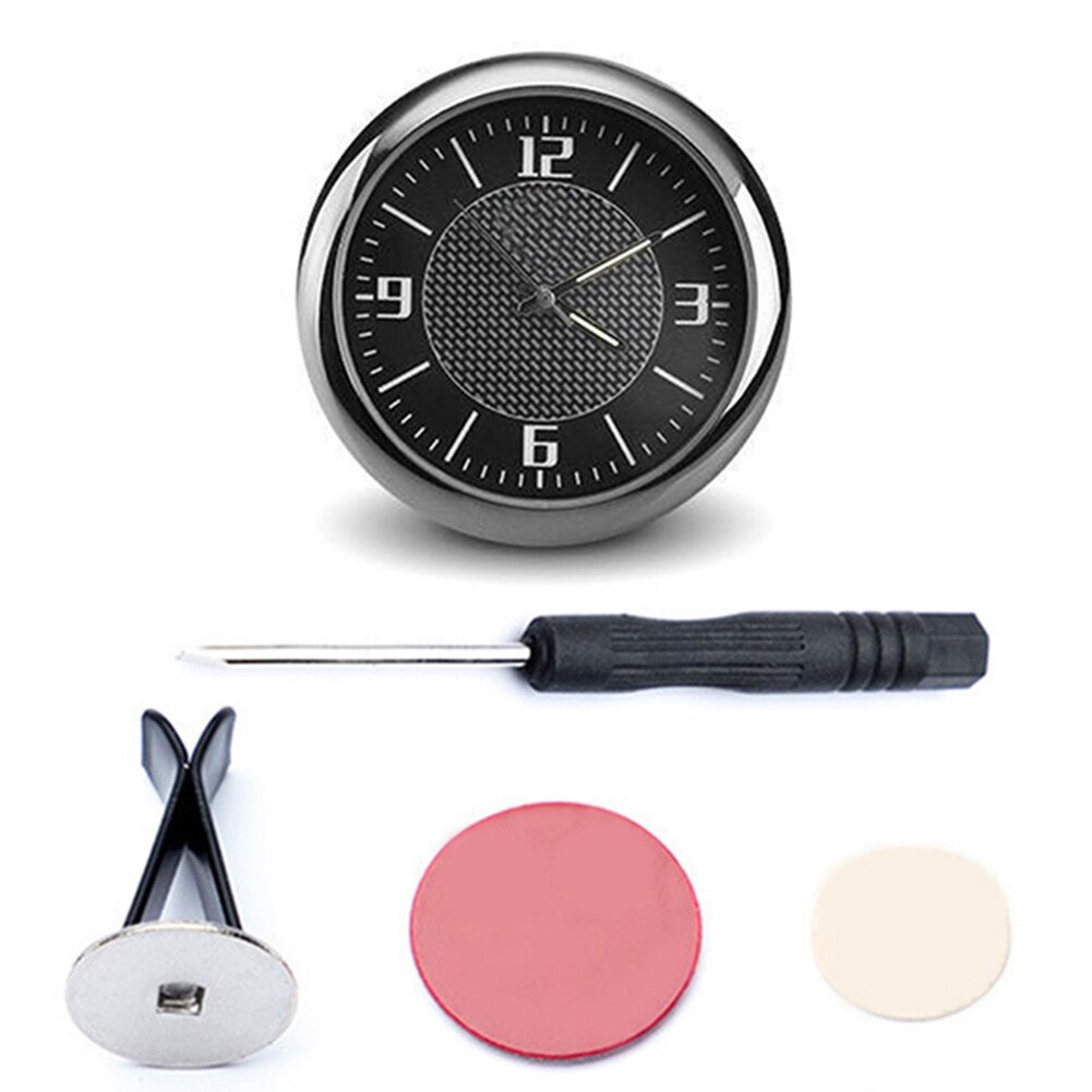 Auto Klok Auto Voertuig Lichtgevende Ronde Quartz Klok Horloge Dashboard Luchtuitlaat Decor