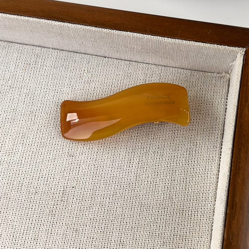 Retro Eenvoudige Golvende Acetaat Vorm Haarspeldjes Vrouw Meisjes Zoete Prachtige Haarspelden Kleurrijke Haarspeldjes Mode Haaraccessoires Nieuw: Sky Blue