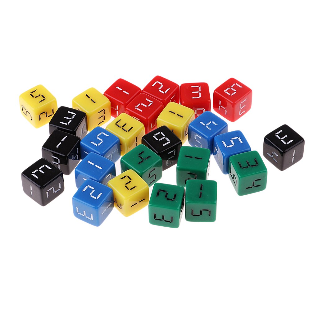 Jouet de dés à Six faces pour donjons et Dragons, 5 couleurs, 16mm, D6, MTG TRPG