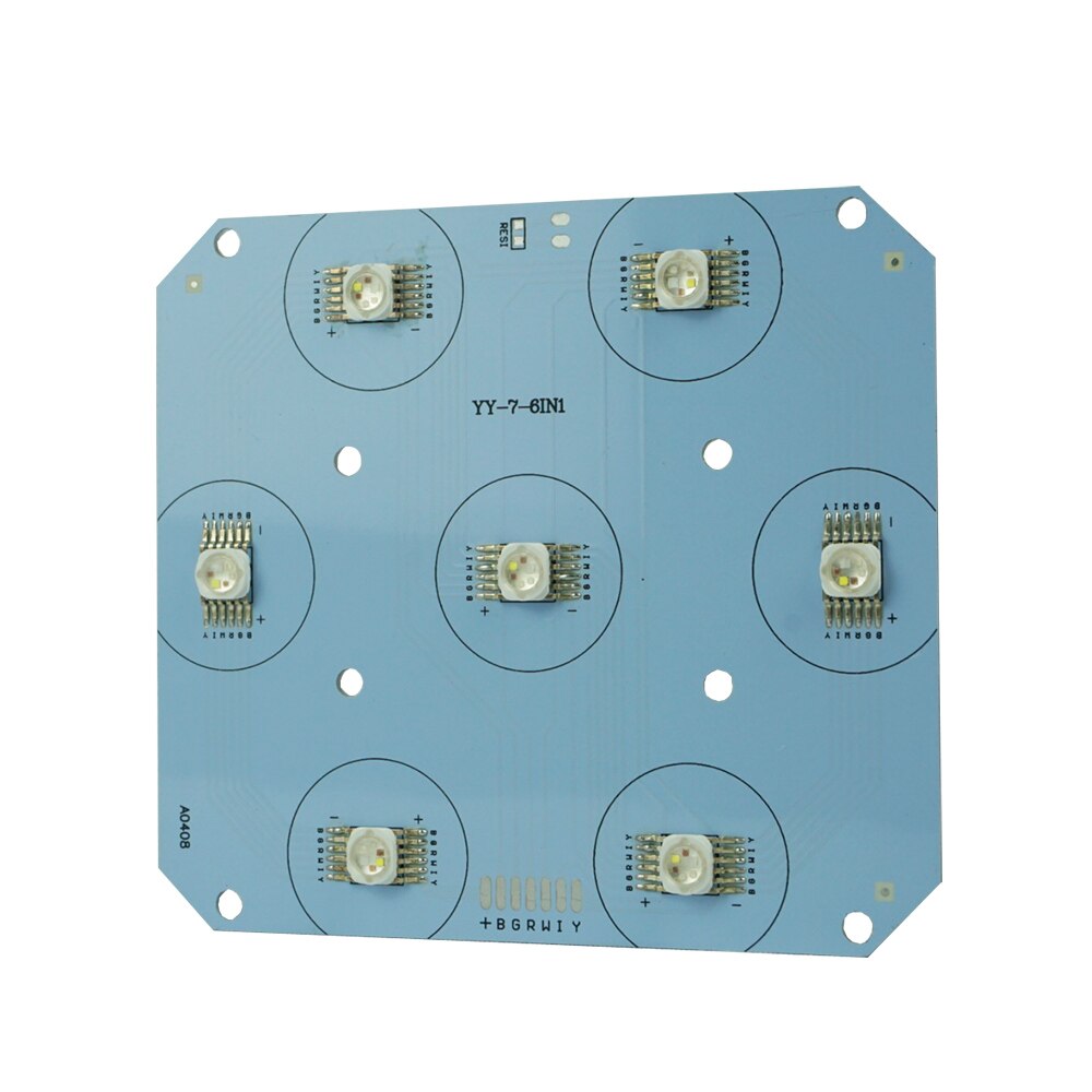 LED Light Board 7X18W RGBW 6in1 Led Par Light Bare Board 24V Led Par Light Repair Parts