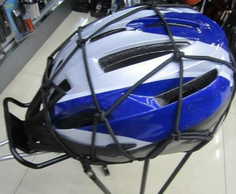 Motorcykel bagage netto cykel 6 kroge holde nede brændstoftank bagage mesh web bungee sort motorcykel cykel 6 kroge tank bil styling