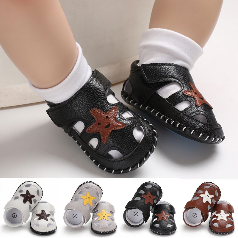 Baby Soft Sole Crib Shoes Faux Leather Infant Boy Girl Toddler Sneaker Shoes Anti-Slip 0-18 Months