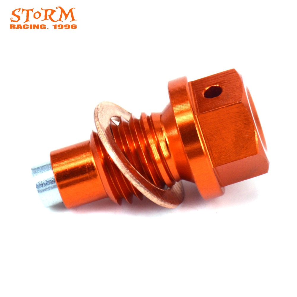M12*12mm*p1.5mm magnetiske stel olieaftapningsbolt til ktm sx sxf excf xc xcf 125-530 smr smc endro adventure r duke 450-690